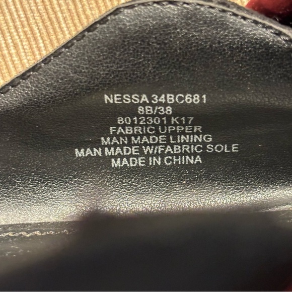 BCBGENERATION Sz 8B Nessa Micro Suede Satin Bow Knot Pointy Toe Slip On Mules - Picture 10 of 10